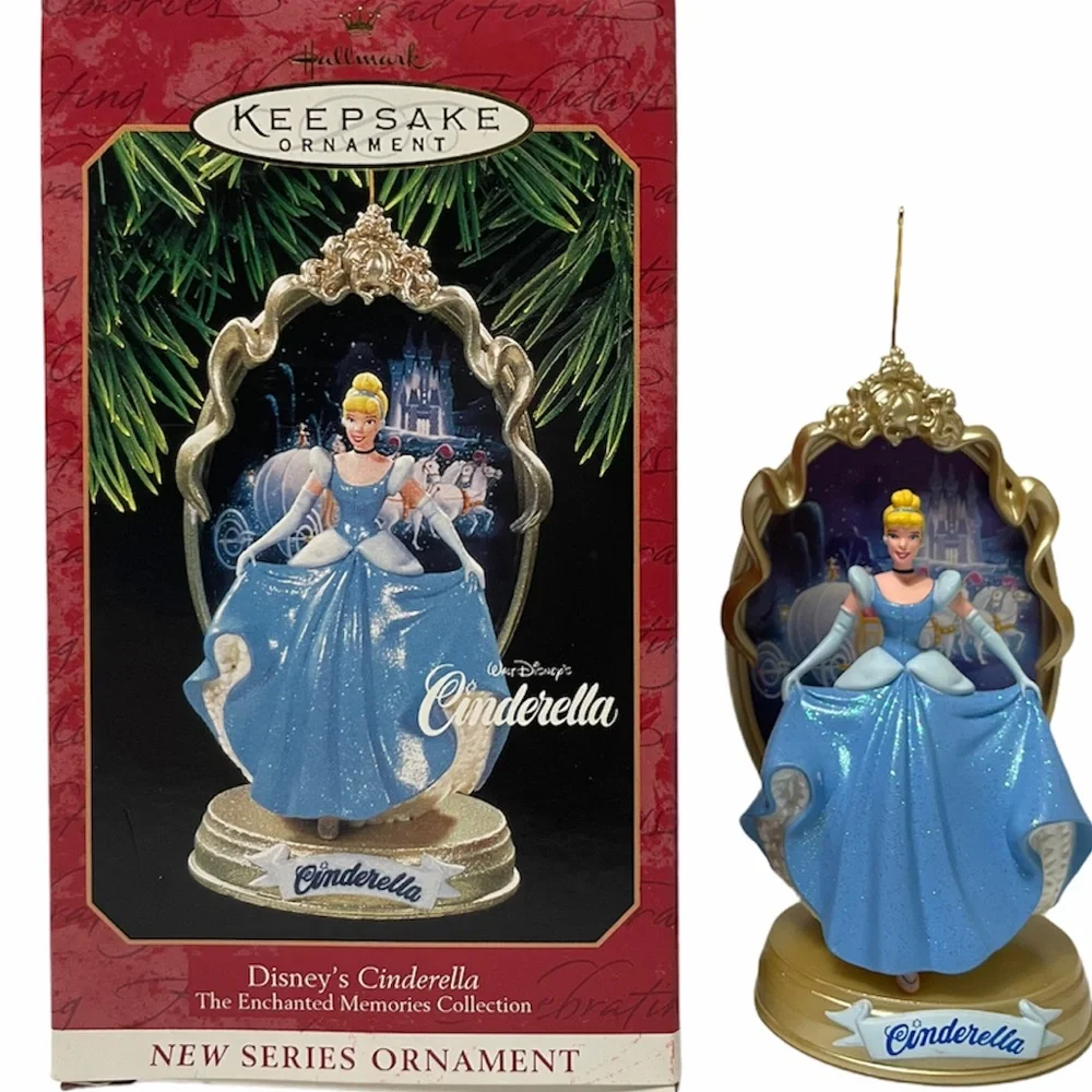 Cinderella Hallmark Keepsake Christmas Ornament Vintage Disney Princess Holiday